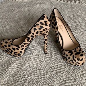 Jessica Simpson Cheetah Platform Heels